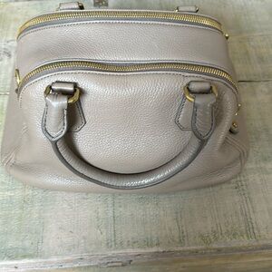 JCrew taupe leather medical convertible crossbody bag